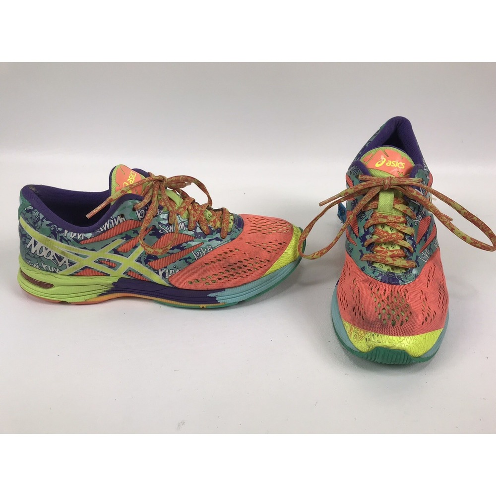 Asics Gel Noosa Tri T580N Neon Running Training Shoes‎ Women 8.5 No Insoles